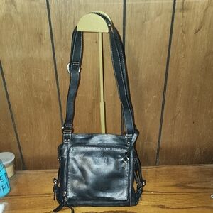 Vintage Leather Fossil Crossbody Bag